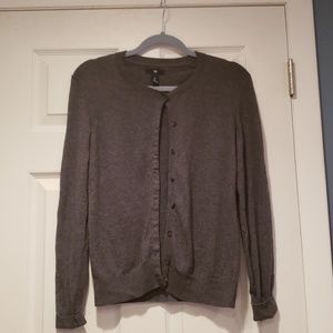 Gap Gray Long Sleeve Cardigan